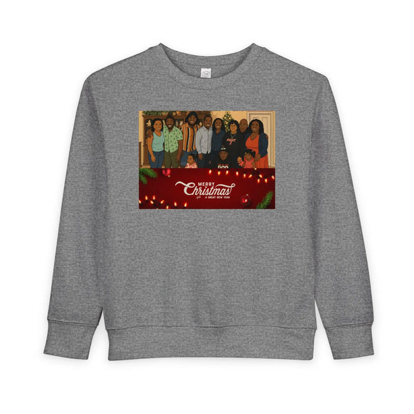 Toddler Sweatshirt - Personalized Family Photo "Merry Christmas" Holiday Crewneck