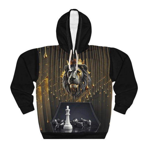 Majestic Lion Chess Unisex Pullover Hoodie - Bold and Stylish - 509FAVORITE