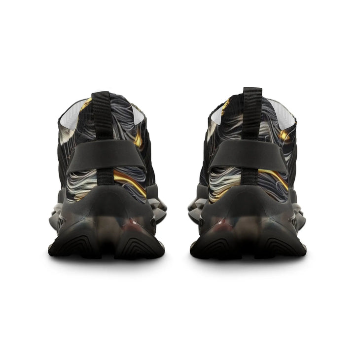 Stylish Men's Mesh Sneakers with Gold Lion Design - Fashionable Athletic Shoes for Everyday Wear - 509FAVORITE