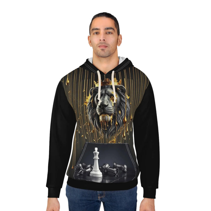 Majestic Lion Chess Unisex Pullover Hoodie - Bold and Stylish - 509FAVORITE