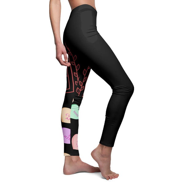 Women's Mid-rise Casual Leggings (AOP) - 509FAVORITE