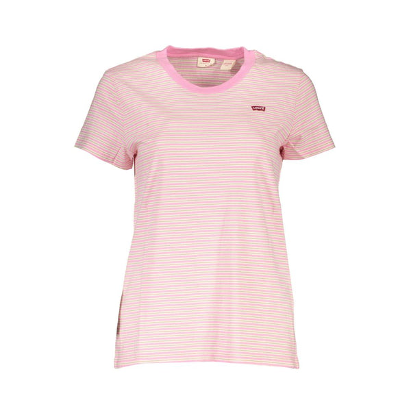 Pink Cotton Women T-Shirt - 509FAVORITE