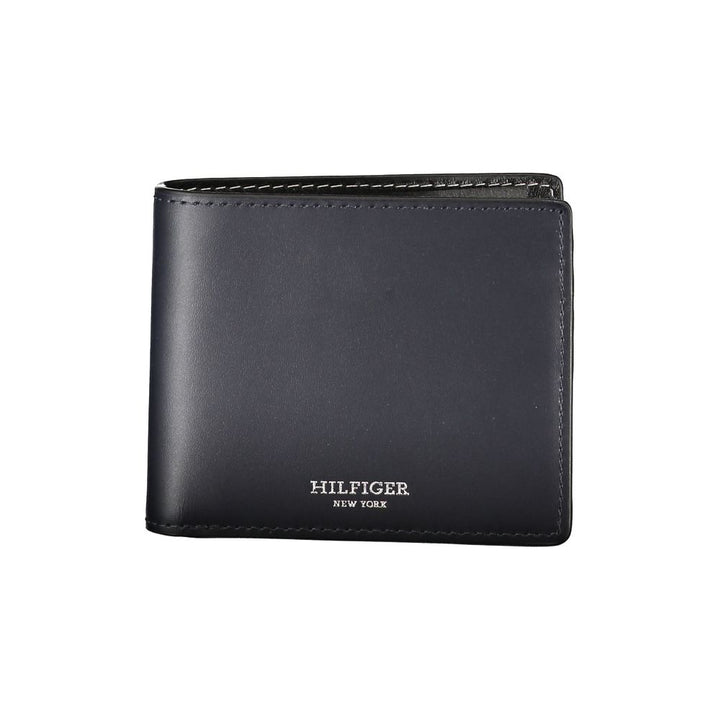 Elegant Blue Leather Bifold Wallet - 509FAVORITE