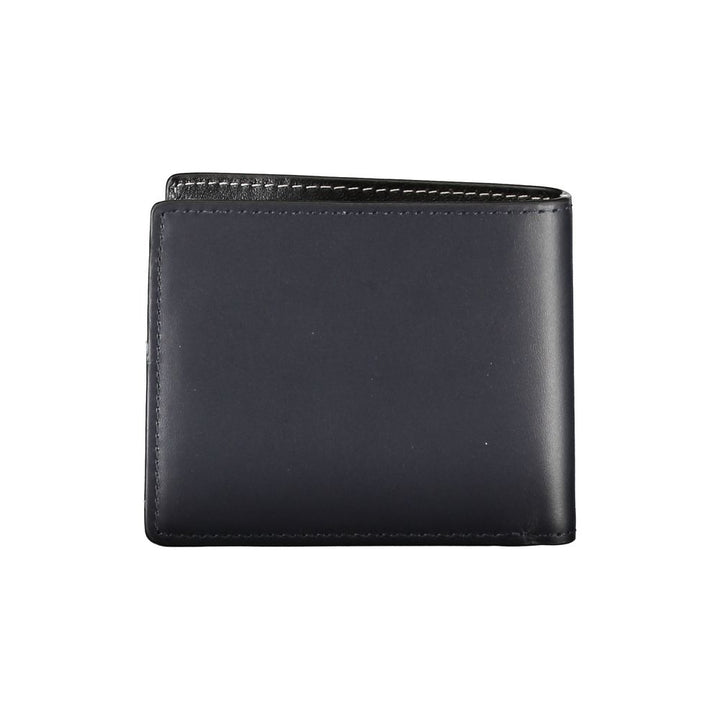 Elegant Blue Leather Bifold Wallet - 509FAVORITE