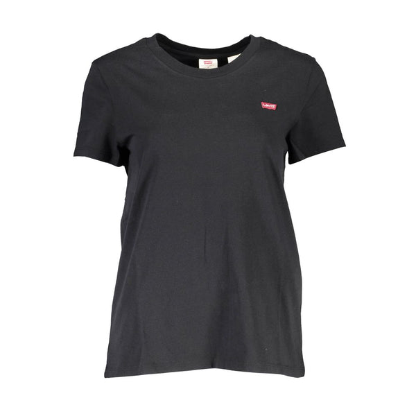 Black Cotton Women T-Shirt - 509FAVORITE
