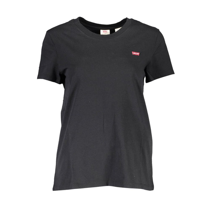 Black Cotton Women T-Shirt - 509FAVORITE