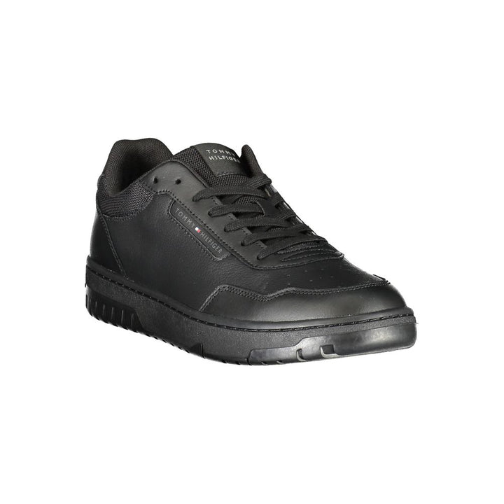Black Leather Men Sneaker - 509FAVORITE
