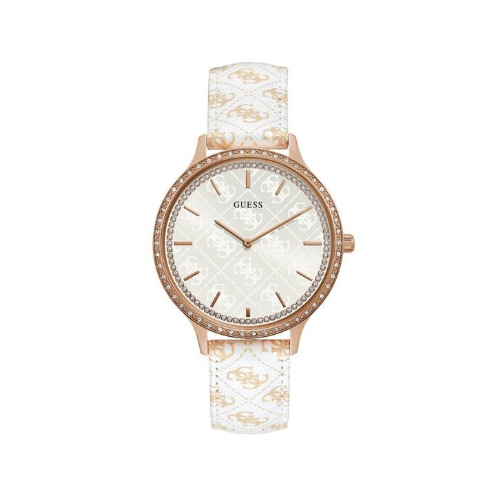 White Leather Watch - 509FAVORITE