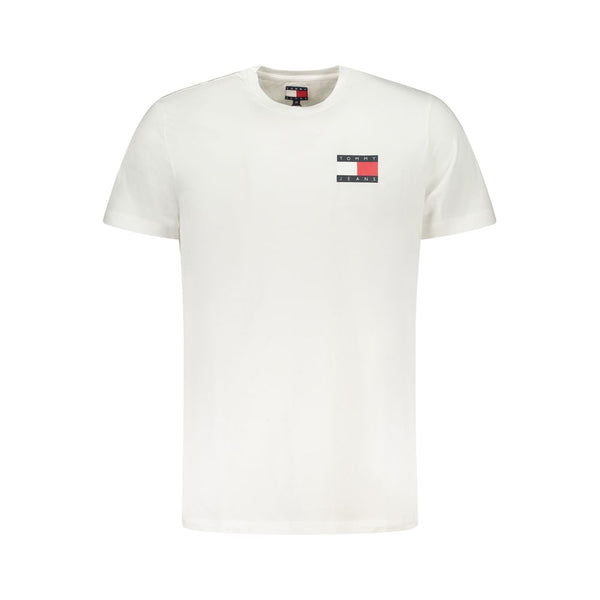 White Cotton Men T-Shirt