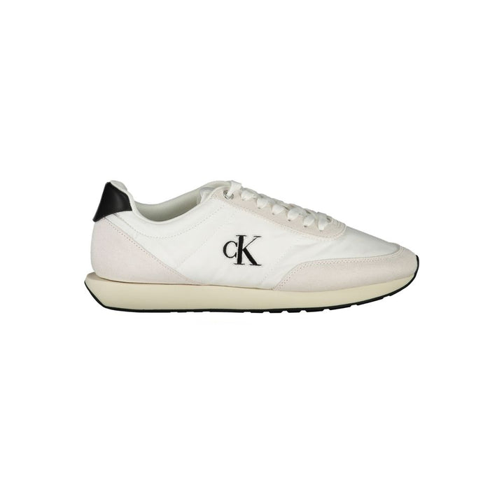 White Polyester Men Sneaker - 509FAVORITE