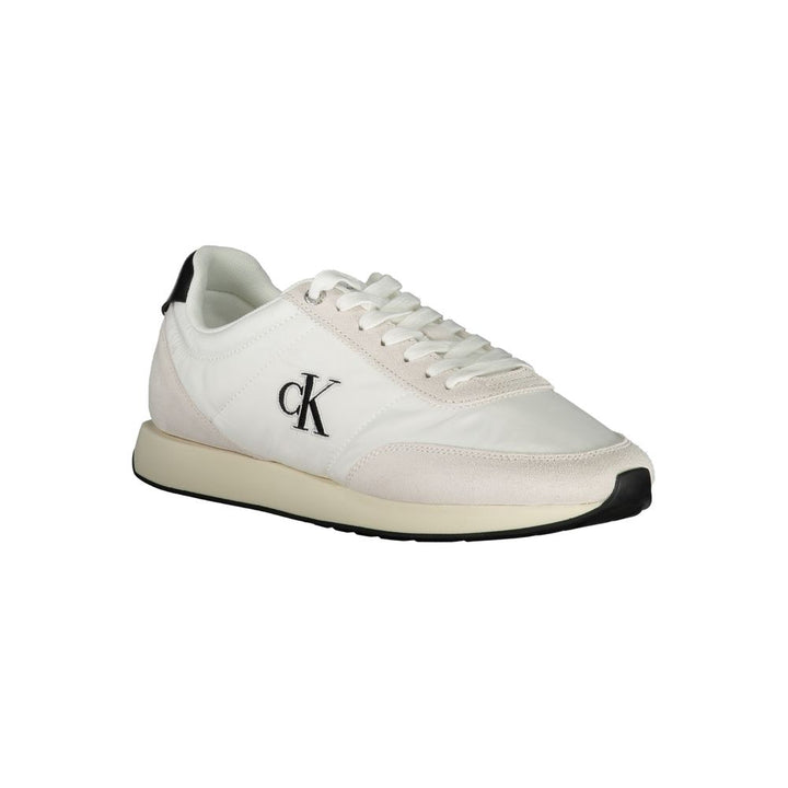 White Polyester Men Sneaker - 509FAVORITE