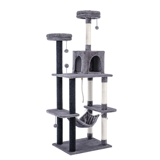 9 Kinds Domestic Delivery Cat Tree House Tower Condo Cat Scratching Post for Indoor Kitten Jumping Toy with Ladder Playing Tree