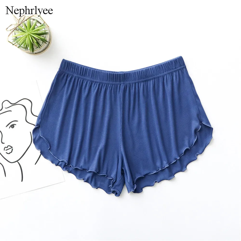 2024 New High Waist Modal Shorts Women Casual Loose Wide Leg Short Pants Summer Solid Elasitc Waist Shorts Outdoor Homewear