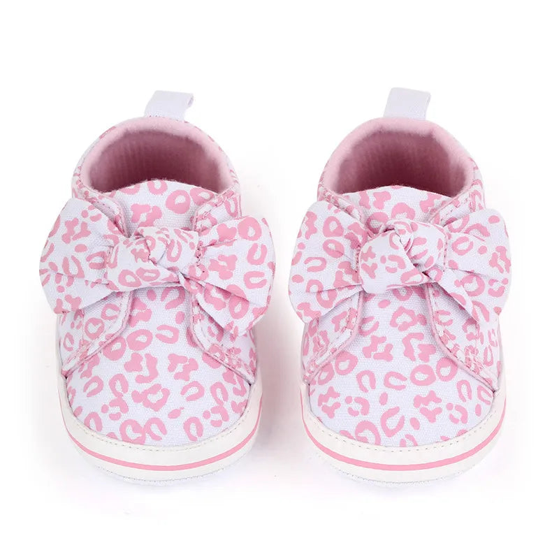 New Baby Girls Boys First Walkers Fashion Leopard Infants Cotton Shoes Antislip Soft Sole Newborn Casual Shoes