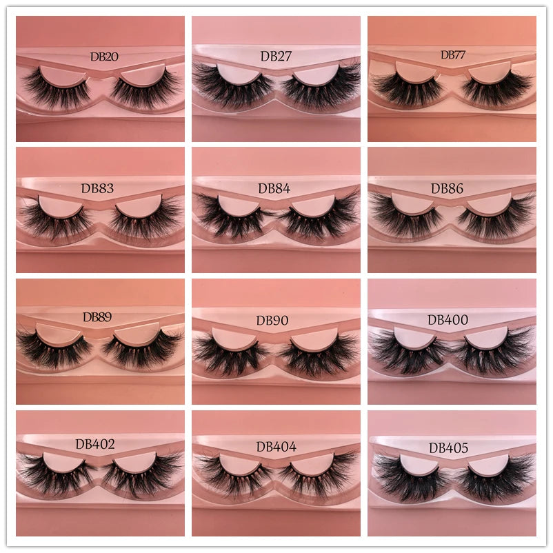 Free shipping products high quality brand makeup 100% siberian mink eyelashes