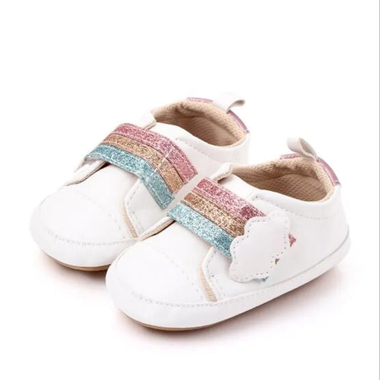 New Baby Shoes Infants PU Casual First Walkers Soft Anti-Slip Sole Newborn Sport Shoes Boys Girls Baby Shoes Sneakers