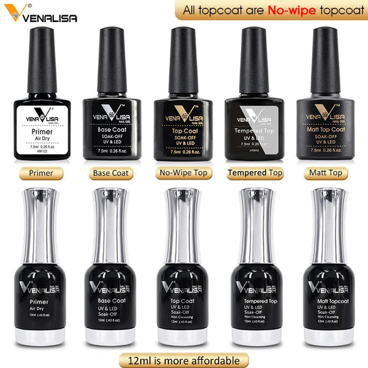 Nail art supply Venalisa fashion UV gel polish 7.5ml soak off polish nail varnish lacquer painting design polish gel combination