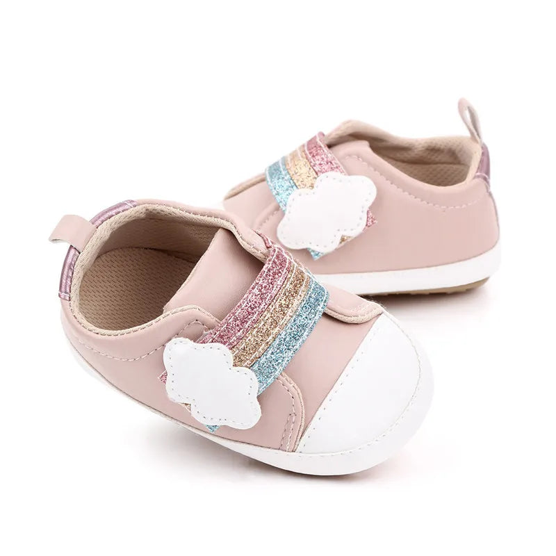 New Baby Shoes Infants PU Casual First Walkers Soft Anti-Slip Sole Newborn Sport Shoes Boys Girls Baby Shoes Sneakers