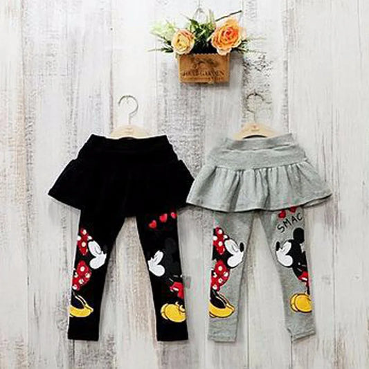 Cartoon Cute Baby Spring Fall Girl Kids Clothes Stretch Skirt Pants Cartoon Toddler Leggings Costume Clothing Pants Trousers