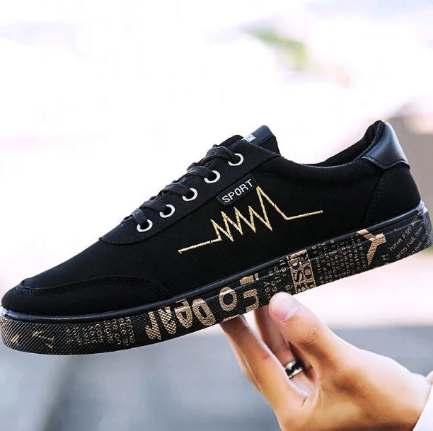 New 2021 Spring Summer Canvas Shoes Men Sneakers Low top Black Shoes Men's Casual Shoes Male Brand Fashion shoesujm9