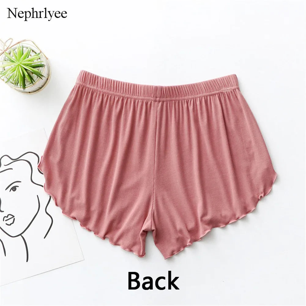 2024 New High Waist Modal Shorts Women Casual Loose Wide Leg Short Pants Summer Solid Elasitc Waist Shorts Outdoor Homewear