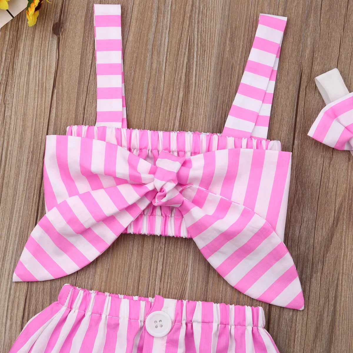 0-3Y New Summer Newborn Baby Girl Cute Pink Clothes 2PCS Cotton Sleeveless Stripe Tops+Tutu Skirt Summer Outfits