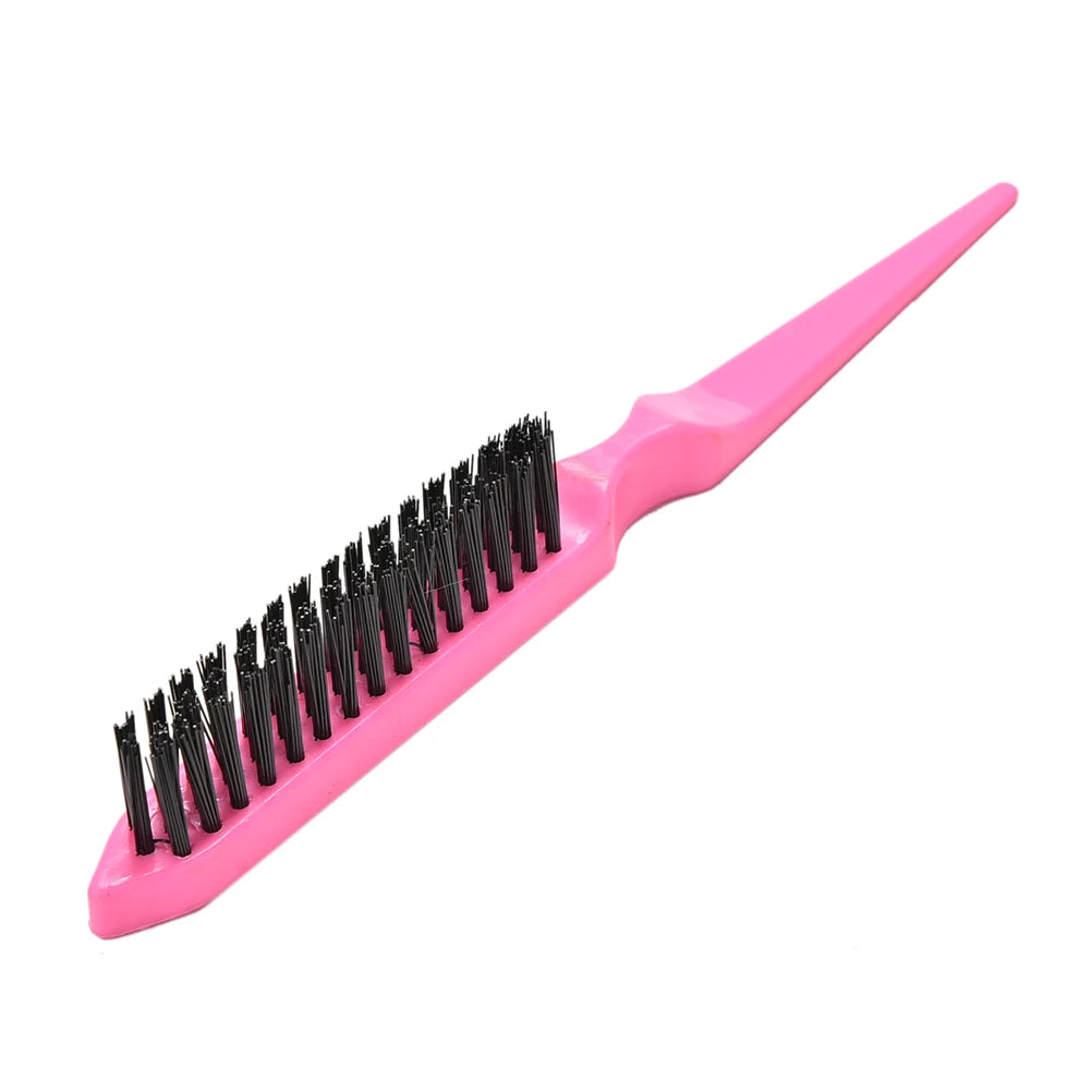 1 Pcs Professional Hair Brushes Comb Teasing Back Combing Hair Brush Slim Line Styling Tools 4 Colors Wholesale