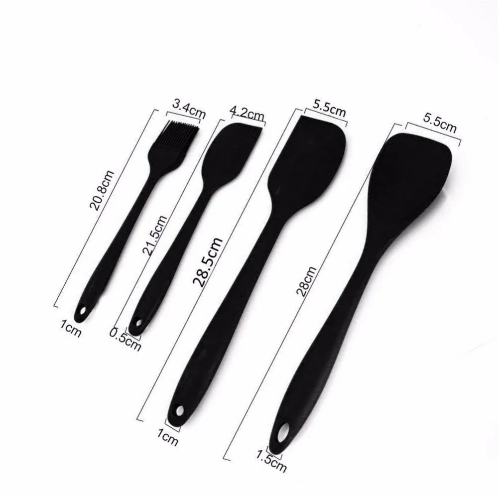 Leeseph Kitchen Utensils Cooking Set  Includes 10 Pieces Non-stick Cookware  Spaghetti Server, Soup Ladle, Slotted Turner, Whisk