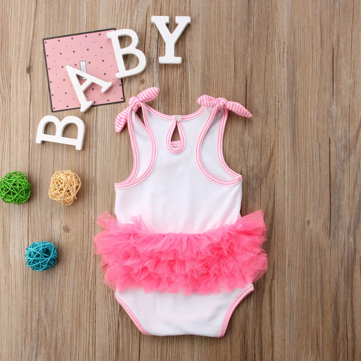 New Newborn Toddler Infant Baby Girl 3D Flamingo Romper Jumpsuit Outfits Lace Tutu Dress Clothes Sleeveless Sunsuit