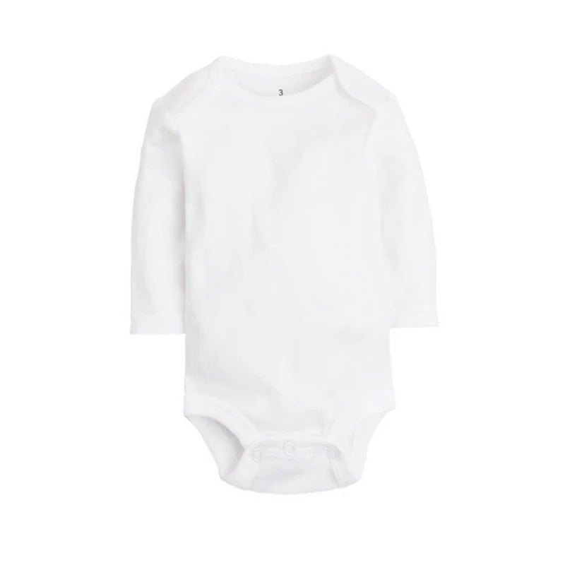 5 PCS/LOT Newborn Baby Clothing 2018 Summer Body Baby Bodysuits 100% Cotton White Kids Jumpsuits Baby Boy Girl Clothes 0-24M