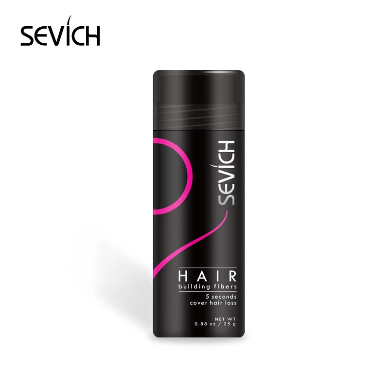 Hair Loss Styling Keratin Hair Fibers  Color Powders Hair Thickening Hair Building Fiber Powder Dye SEVICH25g OEM Private Label