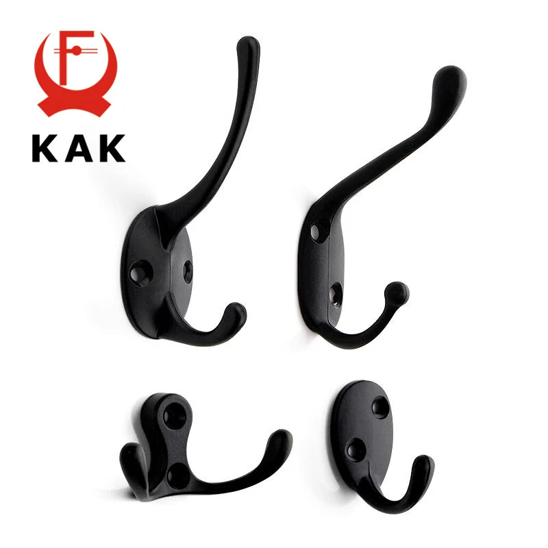 KAK Zinc Alloy Vintage Bronze Cloth Hook Hangers Wall Hook Coat Bag Hat Hanging Hooks Bathroom Kitchen Anitque Racks with screws