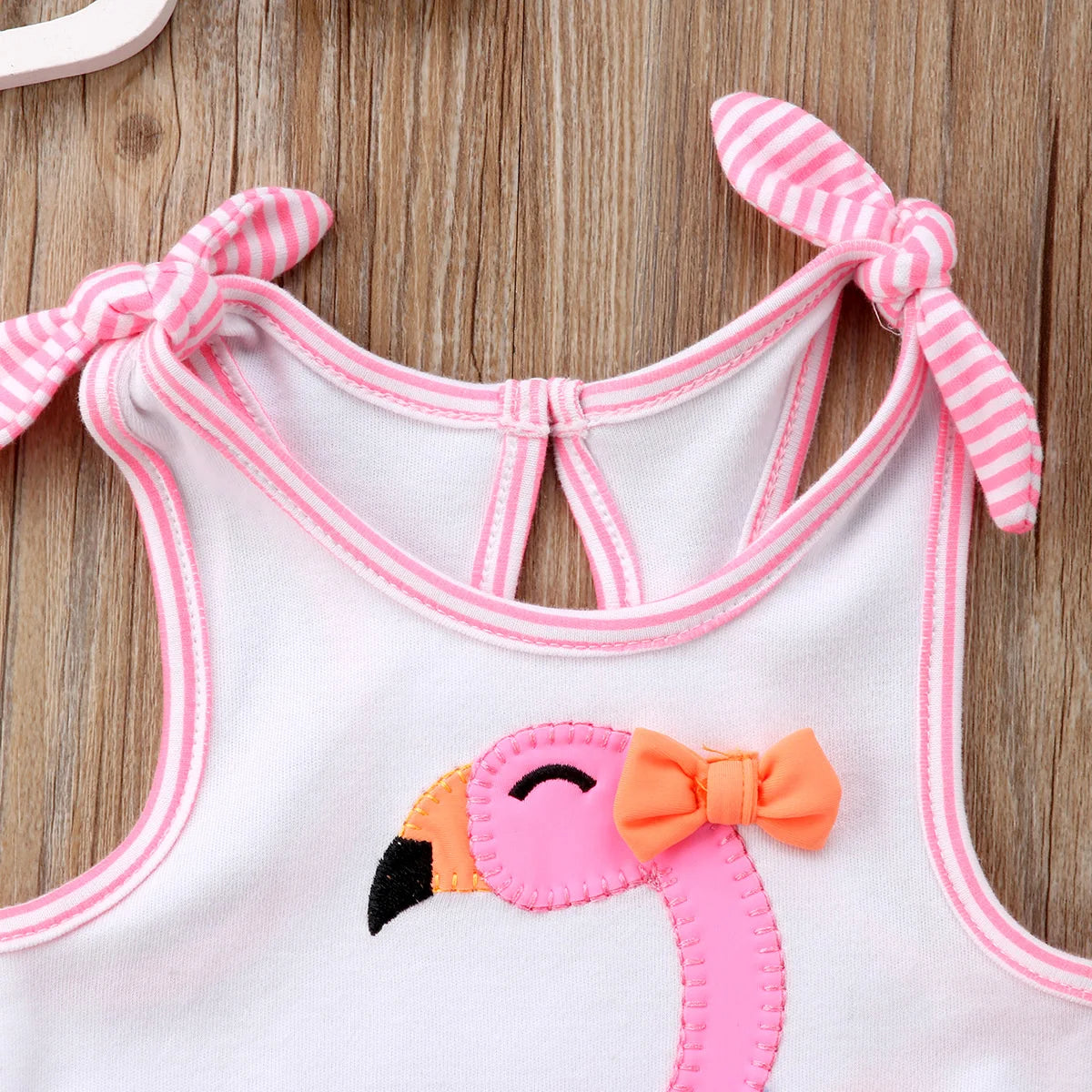 New Newborn Toddler Infant Baby Girl 3D Flamingo Romper Jumpsuit Outfits Lace Tutu Dress Clothes Sleeveless Sunsuit