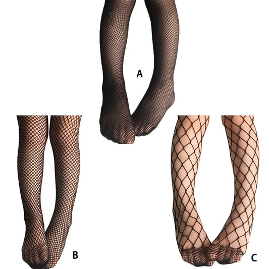 Girls Fashion Mesh Stockings Kids Baby Fishnet Stockings Black Pantyhose Tights