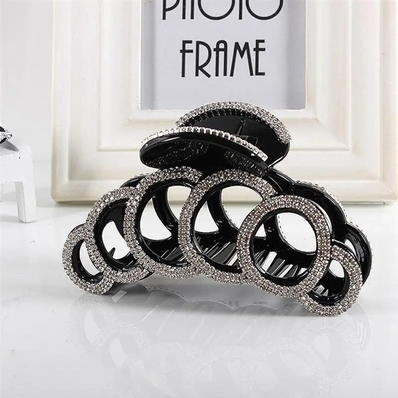 Fashion Hair Clips Hair Crab Clamp Large Rhinestones Jaw Clips Strong Hair Claw Clips  Hair Styling Accessories For Women