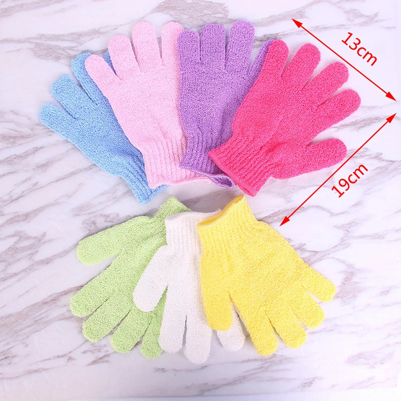 Exfoliating Body Massage Sponge Bath Gloves Skin Bath Shower Wash Cloth Shower Scrubber Back Scrub Moisturizing Spa Skin Gloves