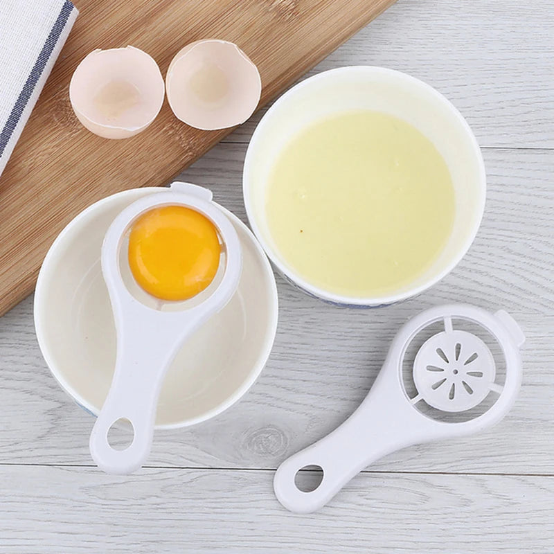 Egg White And Yolk Separator With Silicone Holder Egg Dividers Suction Eggs Separator Cooking Tool Egg Kitchen baking tool