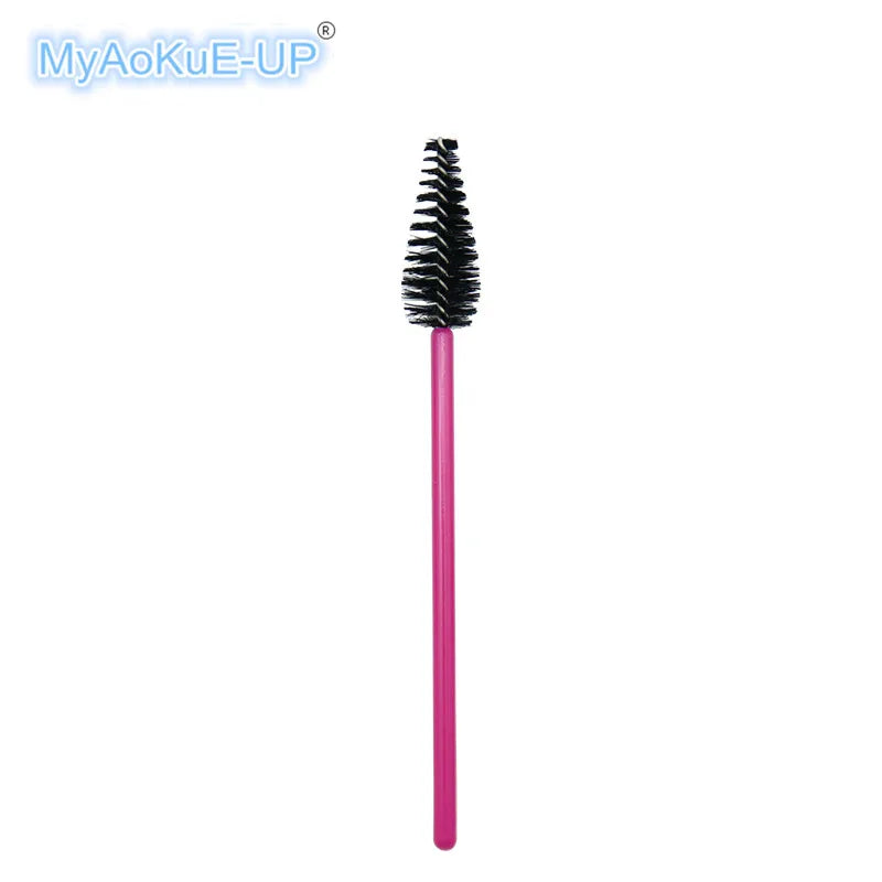 200 Pcs Wholesale Water Drop Shape Disposable Nylon Mascara Wands 4 Mix Color Lashes Makeup Brushes Eyelash Extension Tools