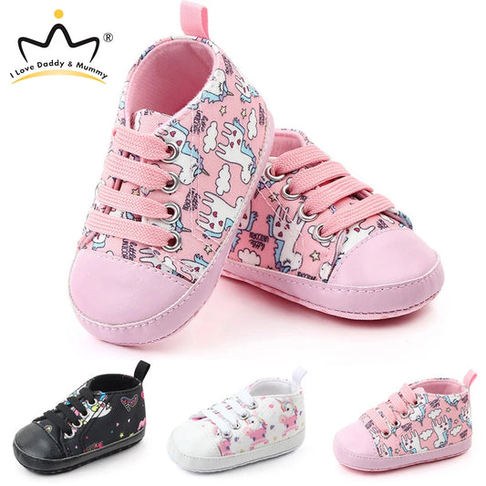 Spring Cute Unicorn Baby Shoes Boy Girl Sneakers Warm Soft Bottom Anti Slip Newborn Shoes Toddler Enfant First Walkers