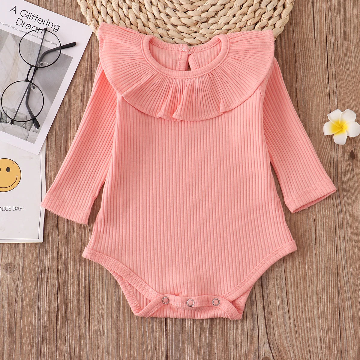 Newborn Infant Baby Rompers 0-2Y 2023 Spring Summer Candy Ruffles Jumpsuit New born Baby Girl Clothes Outfits