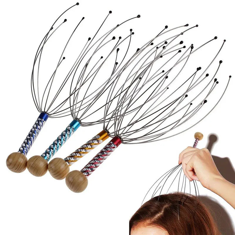 1PC Head Massager Neck Massage Octopus Scalp Stress Relax Spa Wholesale