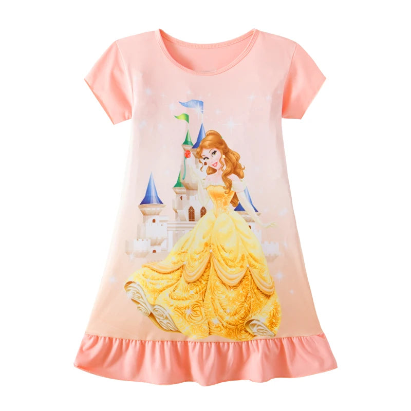 2024 New Children Rapunzel Mermaid ELSA pajamas Dresses Girls Baby Pajamas Cotton Princess Nightgown Home clothes Girl Sleepwear