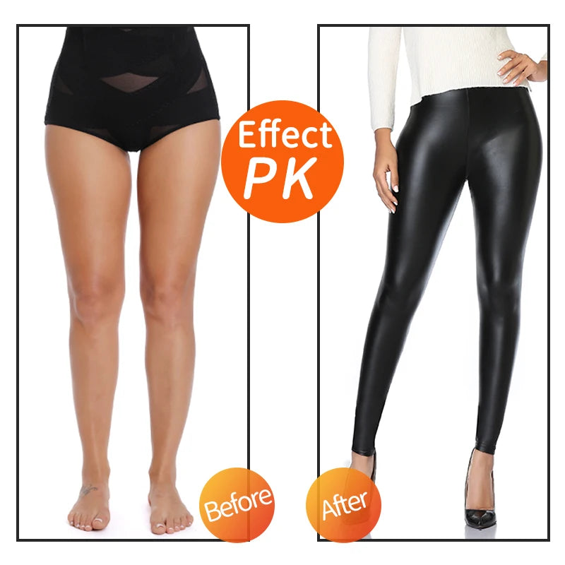 PU Faux Leather Legging Sexy Thin Black Women Leggings New Fashion Stretchy Fitness Casual Pants Warm Waterproof Skinny Push Up