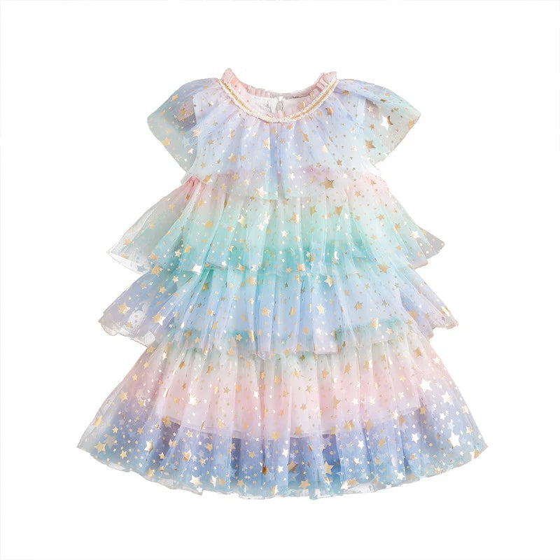 Puffy Summer Dress Children's Princess Gown