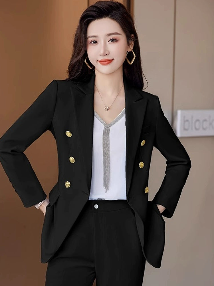 Coat Women's Spring and Autumn Host Overalls Suit Jacket