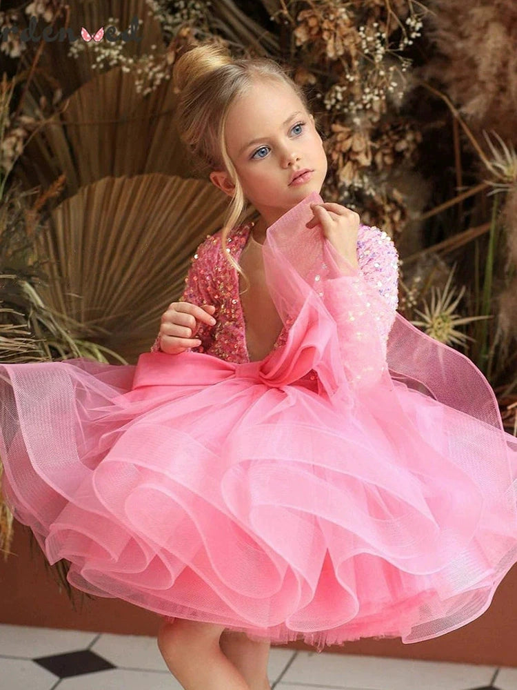 Girls' Velvet Princess Dress