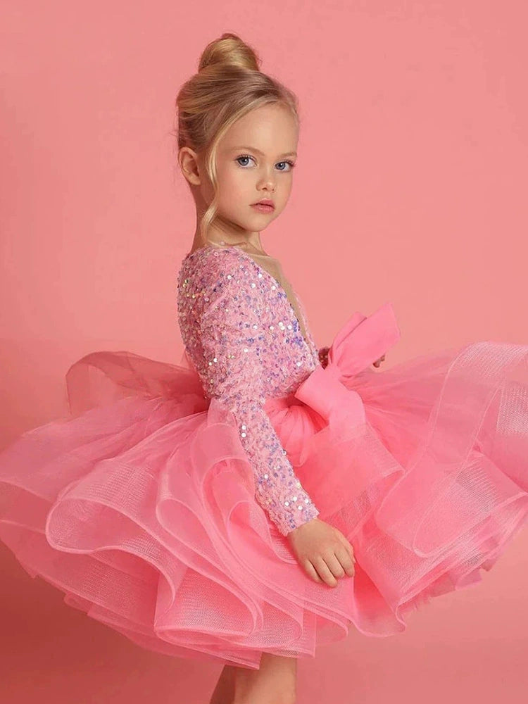 Girls' Velvet Princess Dress