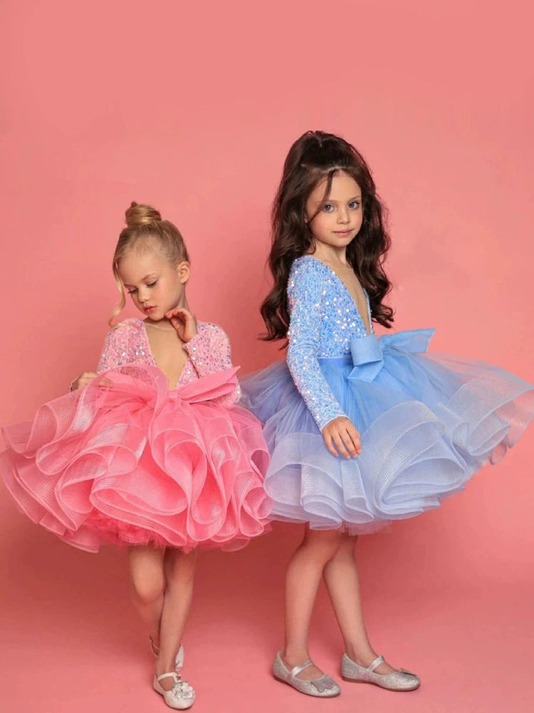 Girls' Velvet Princess Dress