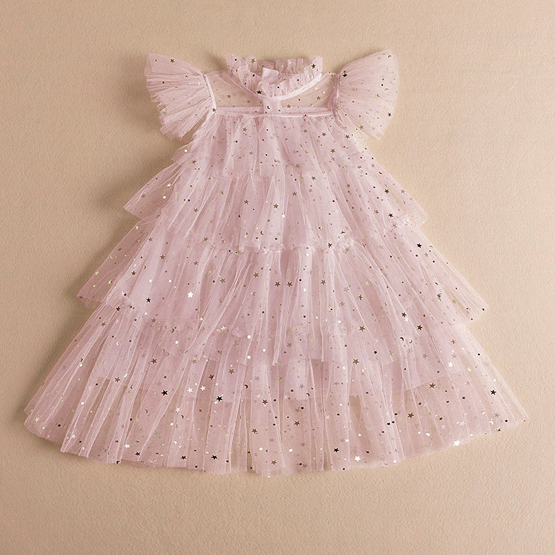 Summer Princess Dress Straps Tulle Children's Sleeveless Vest