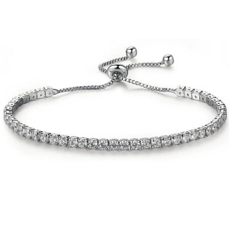 Hot Sale Fashion Diamond-Inlay Crystal Push-Pull Bracelet Tide